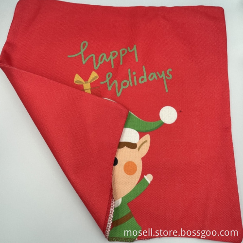 Christmas Cartoon Characters Seat Cushion Cover